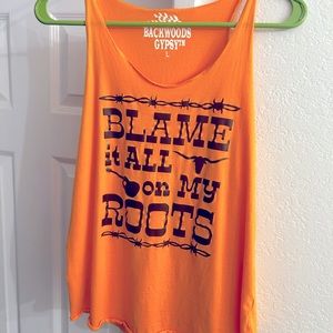 Large tank top perfect for country concerts and summer BBQs!